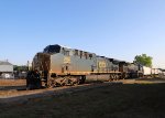 CSX 254 shoves train L619-10 back along the main